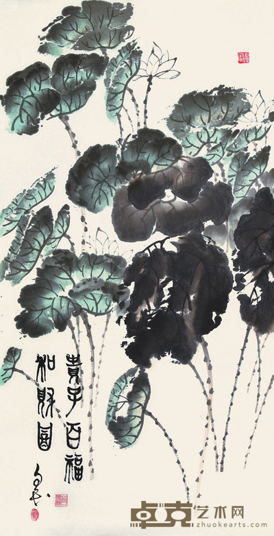 墨荷 高:137cm 宽:70cm