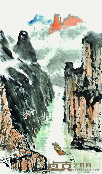 陈作丁 神女峰 82*49.5cm 约:3.65平尺