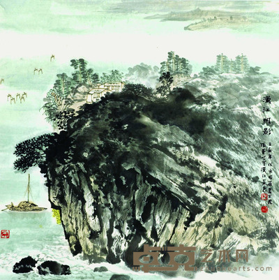 张军 江汉帆影 69*69cm 约:4.28平尺