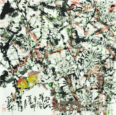 张金林 花鸟(一) 68*68cm 约:4.16平尺