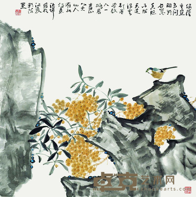 沈伟    花鸟 68*68cm  约：4.16平尺