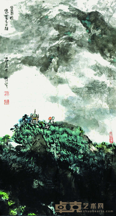 张善平 山水 72*40cm 约:2.59平尺