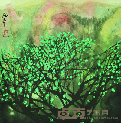 孔奇 山水 46*44cm 约:1.82平尺