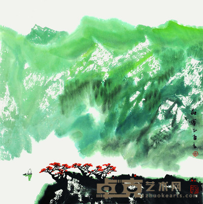 董继宁 山水-己酉作 68*68cm 约:4.16平尺