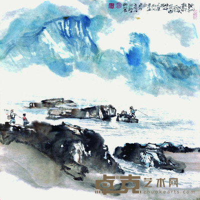 张善平 闵江秋行 70*69.5cm 约:4.38平尺