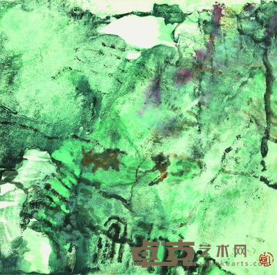 钟孺乾 绿垄 33*34cm 约:1.01平尺