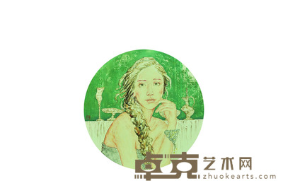 柳秀林  少女（一） 44*44cm  约：1.74平尺