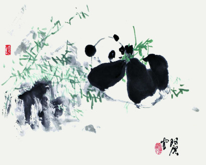 廖连贵  熊猫