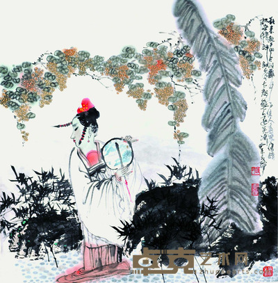 钟鸣    人物 68*70cm  约：4.28平尺