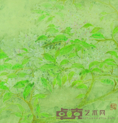 徐晓华 工笔花卉(一) 34*33cm 约:1.01平尺