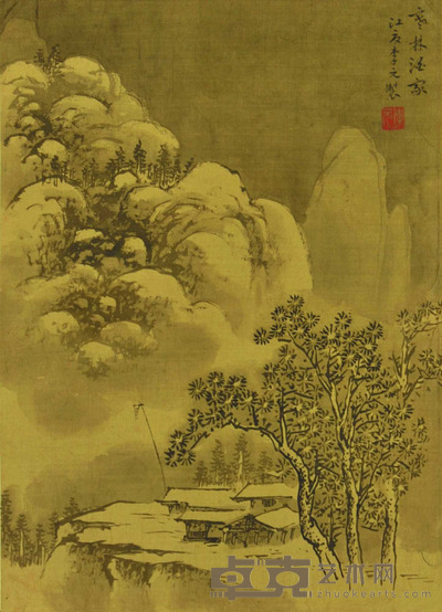 李元 寒林酒家 27*37cm 约:0.90平尺