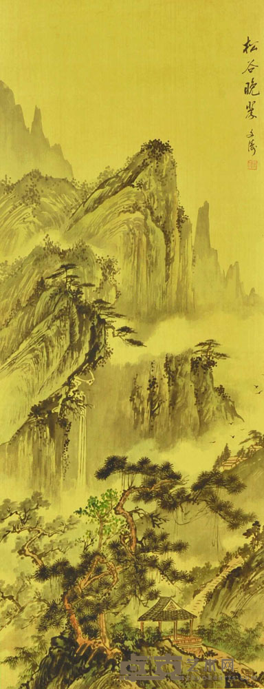 文涛 苍山晚翠 99*39cm 约:3.48平尺