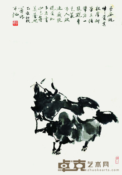 翁德 牦牛图 60*42cm 约:2.27平尺