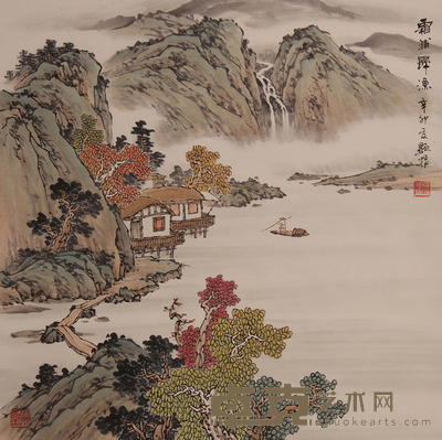 陈显根《山水》 68×68cm