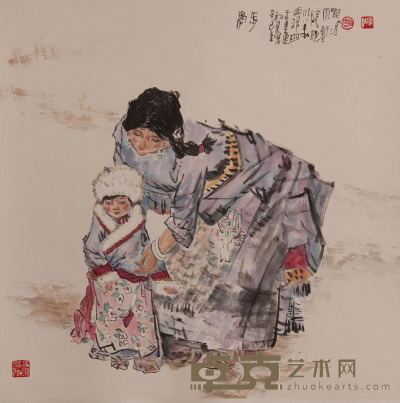 杜显清《人物》 68×68cm