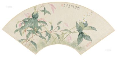 潘静淑 丁丑（1937年）作 花卉 镜框