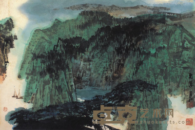 包辰初 山辉川媚 46×69cm