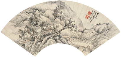 吕万  秋山晚眺