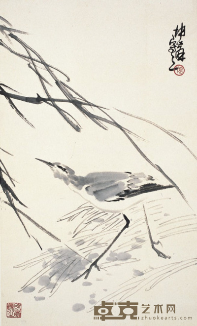 卢坤峰  戢影芦洲 79×47cm