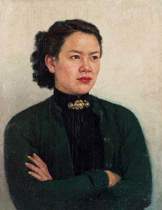 李宗津 1951年作 画家夫人像