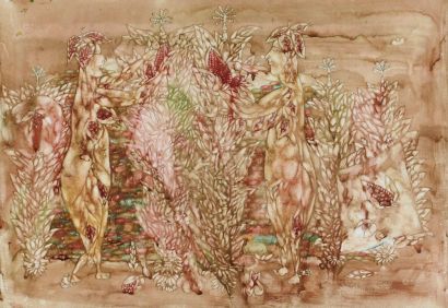 潘德海 1988年作 掰开的苞米系列·八月的苞谷