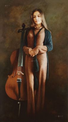 高鸣峰 2000年作 大提琴的女孩