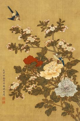 孙师昌 花鸟 立轴