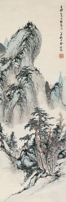 余绍宋 1825年作 深山幽居 立轴