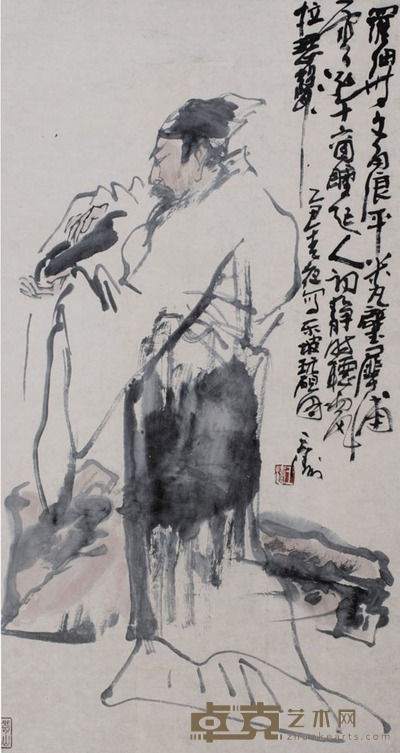 王涛 东坡玩砚图 92*49