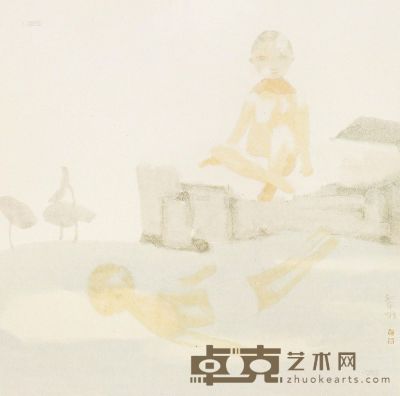 田黎明 2004年作 日光初出 镜片 45.5×45.5cm