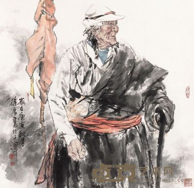 徐展 2010年作 归来 镜片 67×69.5cm