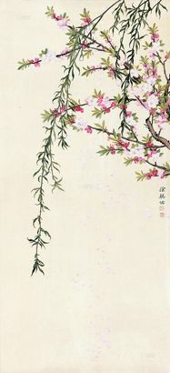 徐聪佑 落花有意 镜心