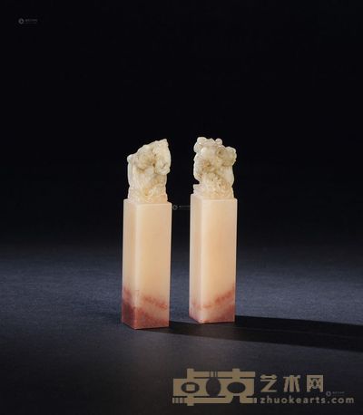 高山石凤对章 9.1×1.8×1.8cm