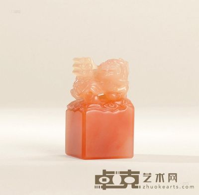 巴林石麒麟送经章 5.1×2.9×2.6cm