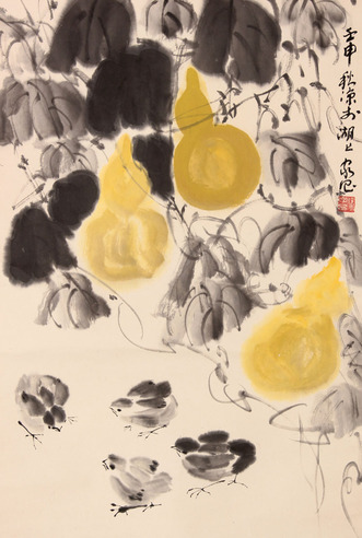 徐家昌 葫芦立轴