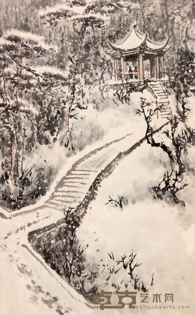 佚 名 山水立轴 67×41