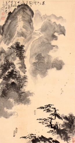 佚  名 春江图立轴