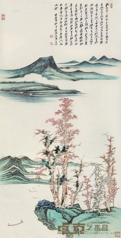 徐康 2012年作 山水 立轴 131.5×66.5cm