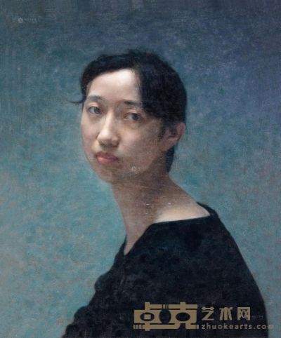 王恒立 一位女研究生的肖像 60×50cm