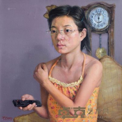 郭飞 2007年作 专注 60×60cm