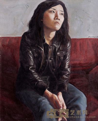 寇强 2007年作 肖像——失焦的远方 100×80cm