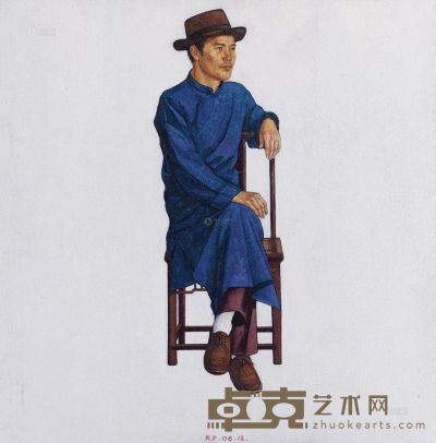 安瑞峰 2006年作 米沪人绣像之一 60×60cm