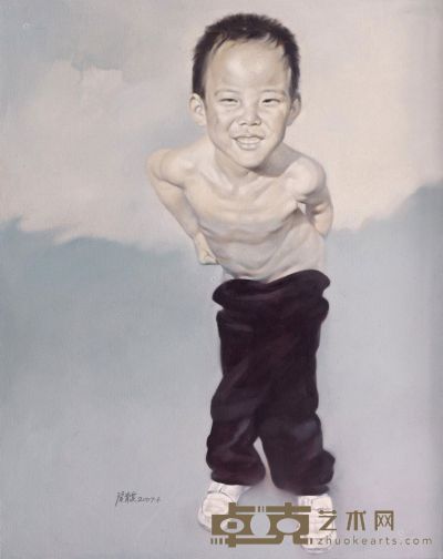 张育泉 2007年作 男孩·肖像 100×80cm