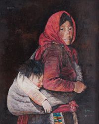 李铁香 2006年作 母与子