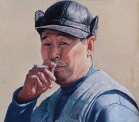 岳忠亮 2007年作 抽烟的人