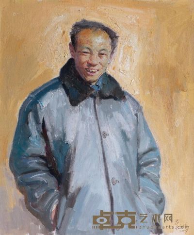 章文浩 2007年作 工头老李的肖像 100×84cm