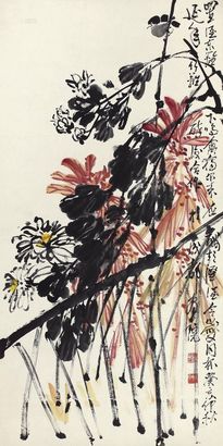 孙竹篱 癸亥（1983年）作 独占枝头 镜心