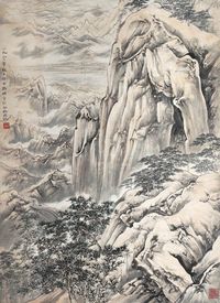 徐子鹤 山水 镜片