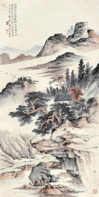 唐云 山水 立轴