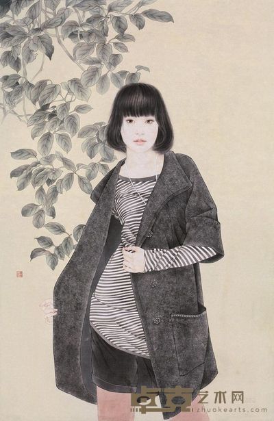 宁静 2013年作 致青春系列之一 镜心 121×80cm